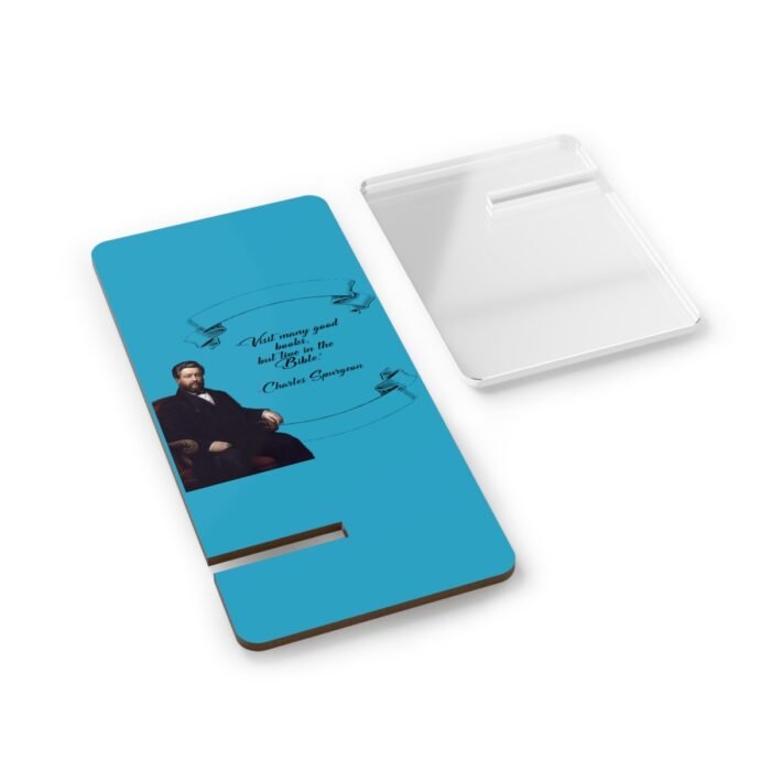 Visit Many Good Books - Spurgeon - Turquoise Mobile Display Stand for Smartphones 2