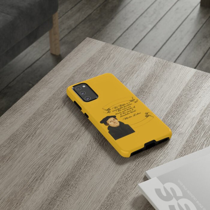 The Bible is a Remarkable Fountain - Martin Luther - Yellow - Samsung Galaxy Tough Cases 60