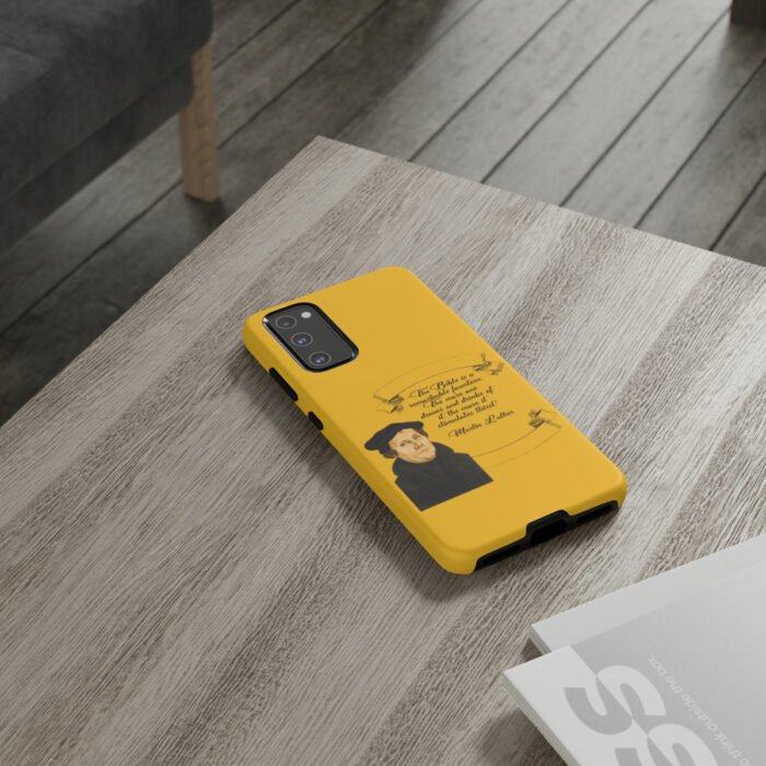 The Bible is a Remarkable Fountain - Martin Luther - Yellow - Samsung Galaxy Tough Cases 62