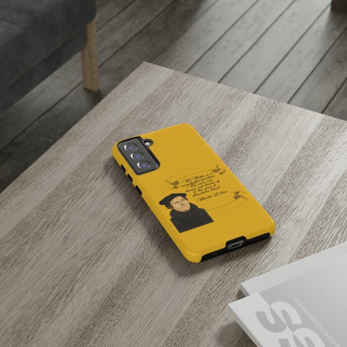 The Bible is a Remarkable Fountain - Martin Luther - Yellow - Samsung Galaxy Tough Cases 50