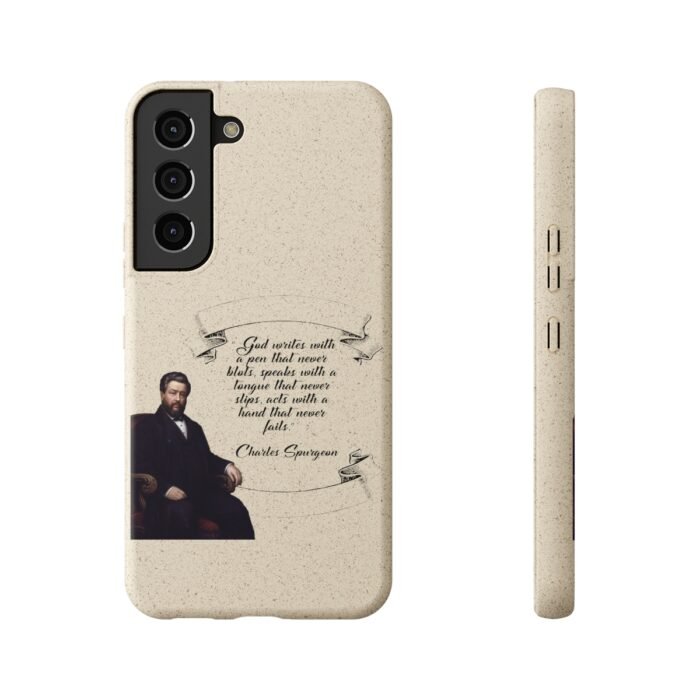 Spurgeon - God Writes with a Pen that Never Blots - Samsung Galaxy S20 - S22 Biodegradable Cases 1