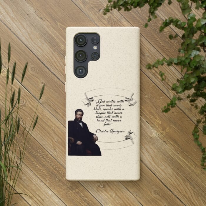 Spurgeon - God Writes with a Pen that Never Blots - Samsung Galaxy S20 - S22 Biodegradable Cases 43