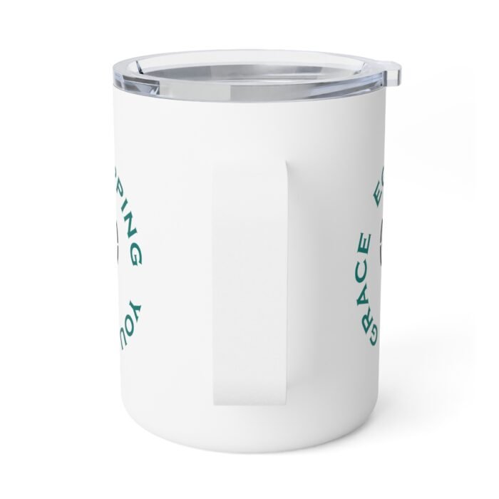 Equipping You in Grace - White - Insulated Coffee Mug, 10oz 3