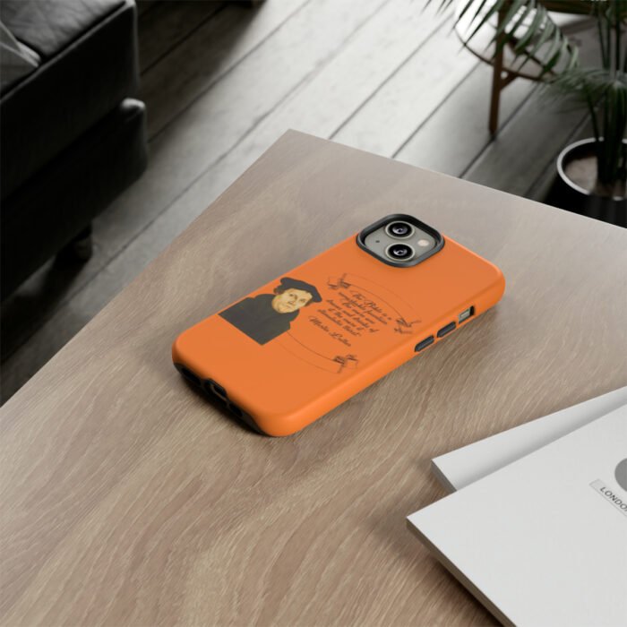 The Bible is a Remarkable Fountain - Martin Luther - Orange - iPhone Tough Cases 40