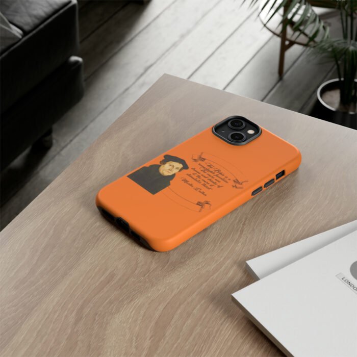 The Bible is a Remarkable Fountain - Martin Luther - Orange - iPhone Tough Cases 52