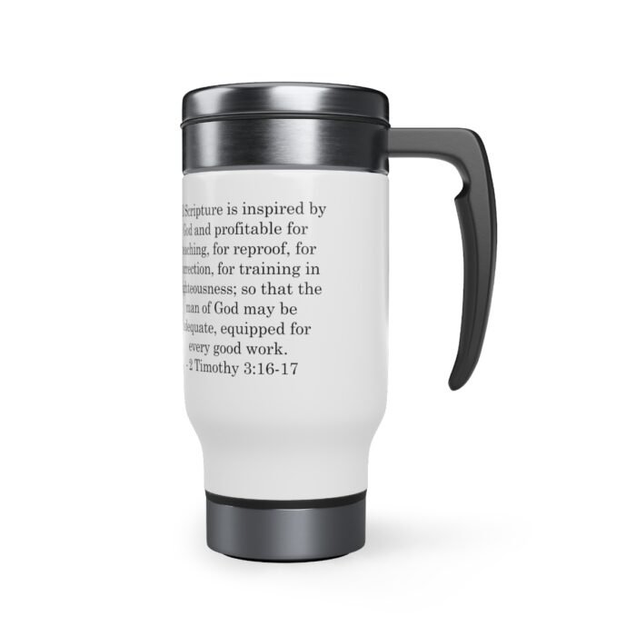 Sola Scriptura Stainless Steel Travel Mug with Handle, 14oz 4