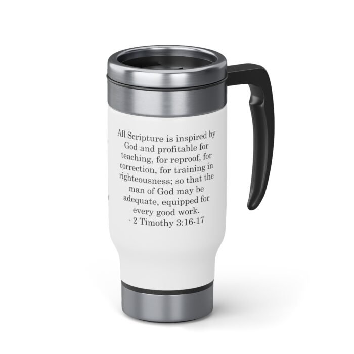 Sola Scriptura Stainless Steel Travel Mug with Handle, 14oz 5