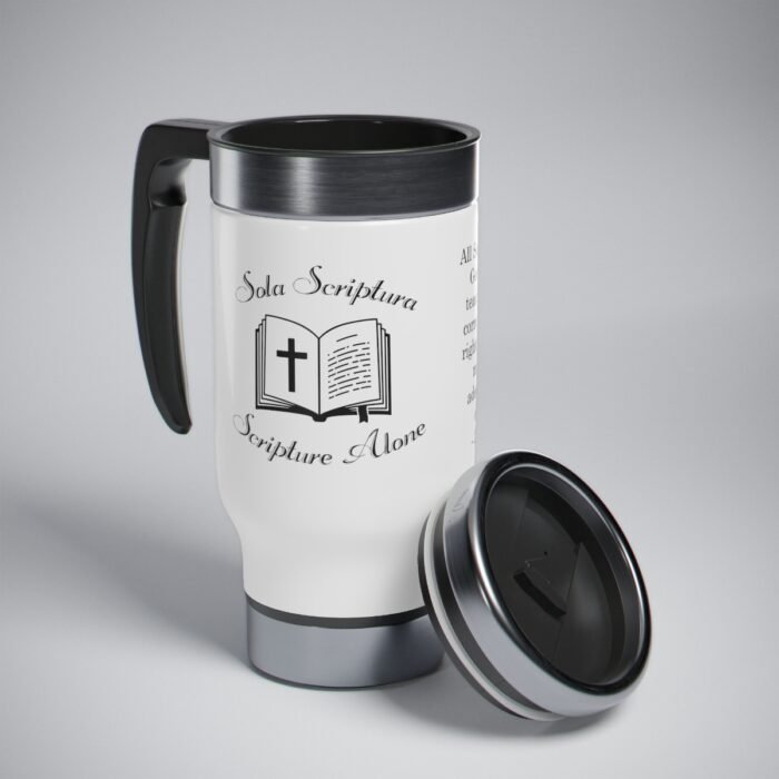 Sola Scriptura Stainless Steel Travel Mug with Handle, 14oz 8