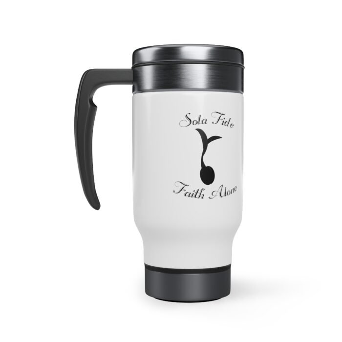 Sola Fide Stainless Steel Travel Mug with Handle, 14oz 1