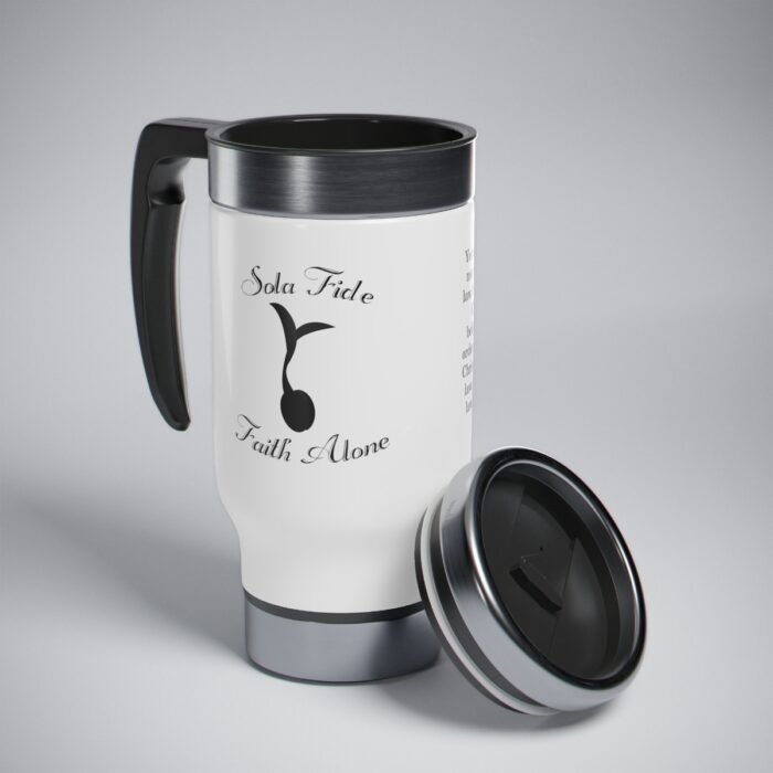 Sola Fide Stainless Steel Travel Mug with Handle, 14oz 8